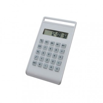 Calculadora solar blanca